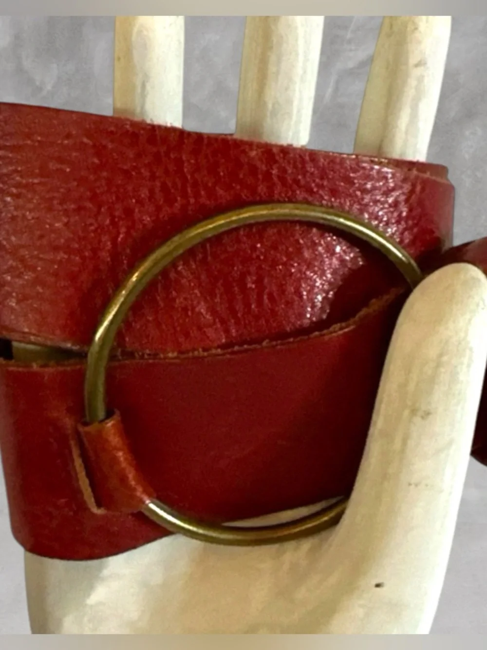 BANANA REPUBLIC LEATHER O RING BELT XS